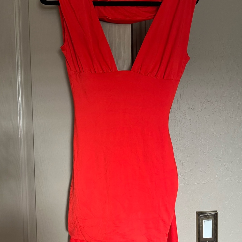 Oh Polly Vibrant Red Backless Dress
